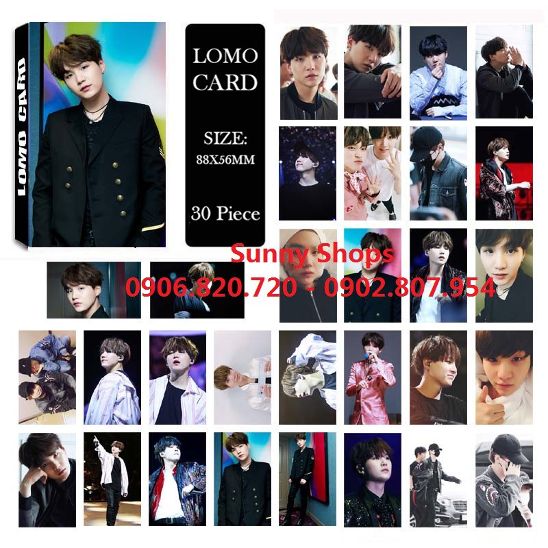 Lomo card hình Suga BTS | BigBuy360 - bigbuy360.vn