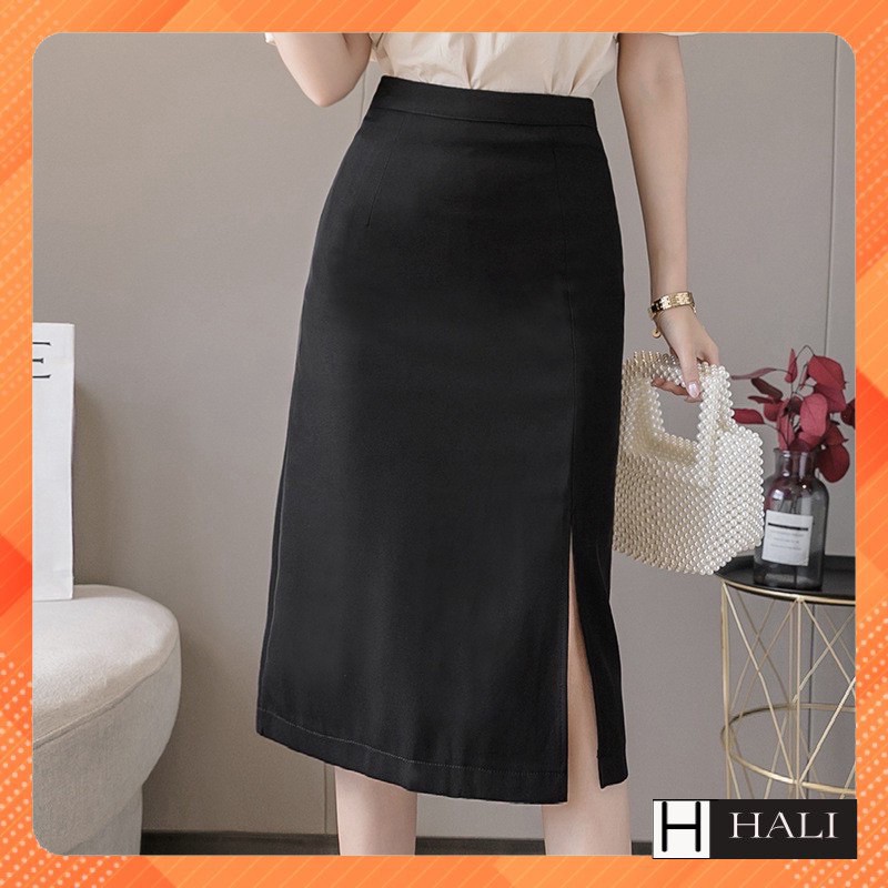 Chân váy dài chữ A xẻ tà Ulzang phong cách Hàn Quốc | BigBuy360 - bigbuy360.vn