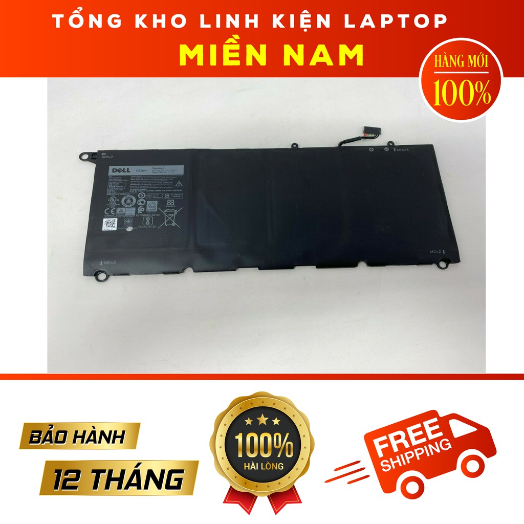 Pin Laptop Dell XPS 13 9360 XPS 2017 Mã Pin PW23Y Loại 56Wh Hàng Zin có Logo