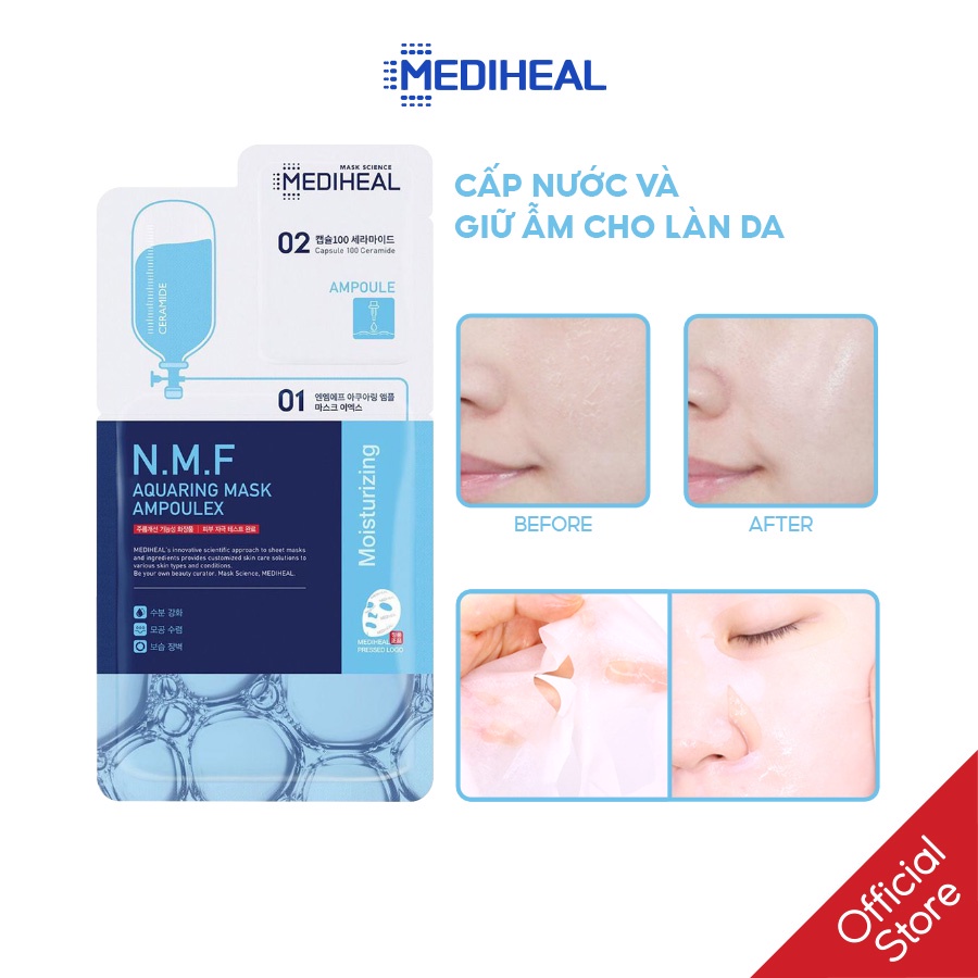 [Nhập mã COSMH22 giảm 8%] Mặt nạ tinh chất 2 bước Mediheal Mask Ampoulex 30ML [K65-K68]