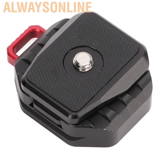 Alwaysonline V Lock Quick Release Plate Universal Camera Mount Adapter With 1/4in