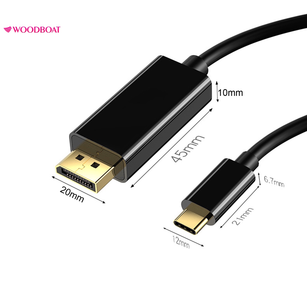 Dây Cáp Chuyển Đổi Type-C Sang Dp 1.8m Cho Máy Tính | BigBuy360 - bigbuy360.vn