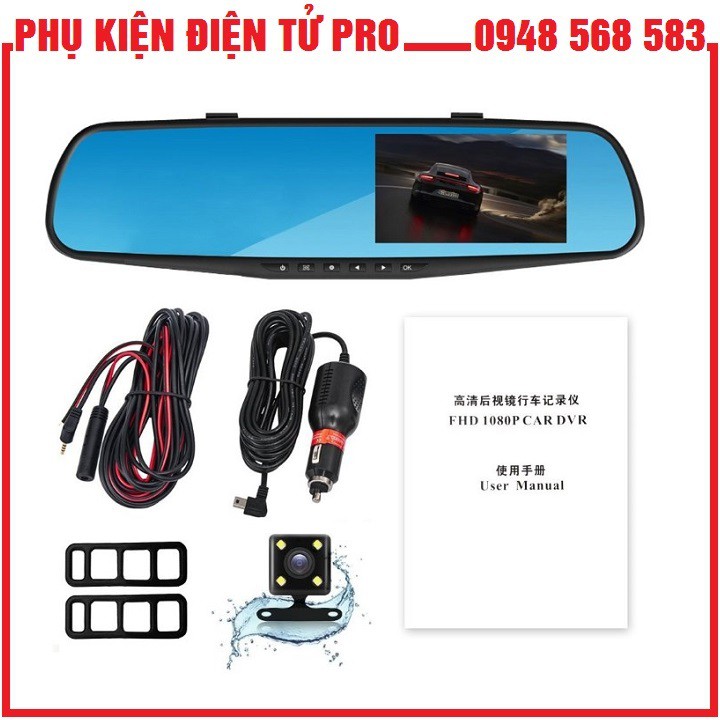 Bộ 2 Camera Hành Trình Ô Tô Trước Và Sau Hd 1080