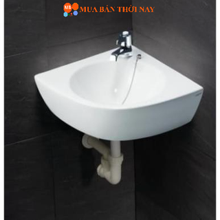 Chậu Rửa Lavabo CAESAR L2014 Góc Treo Tường