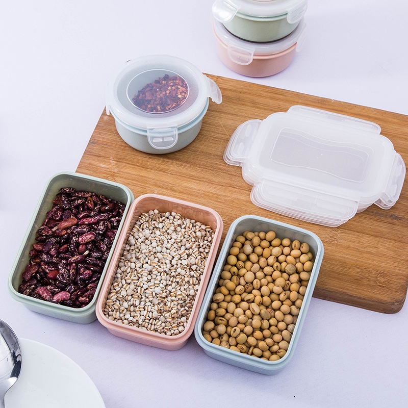 Hộp Nhựa Đựng Thức Ăn Để Tủ Lạnh, Hộp Đựng Thực Phẩm Khoá Chân Không - Hộp Cơm Văn Phòng - Bảo Quản Thực Phẩm -Homewares