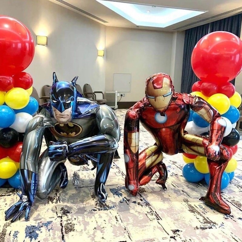 Bóng hình siêu nhân 4D spiderman, iron man, bad man
