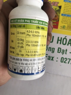 Thuốc trừ cỏ lưu dẫn, trị cỏ tận gốc