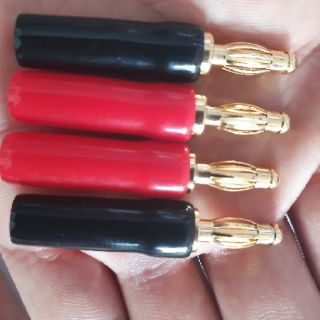 Jack bắp chuối đỏ đen đầu jack mạ vàng