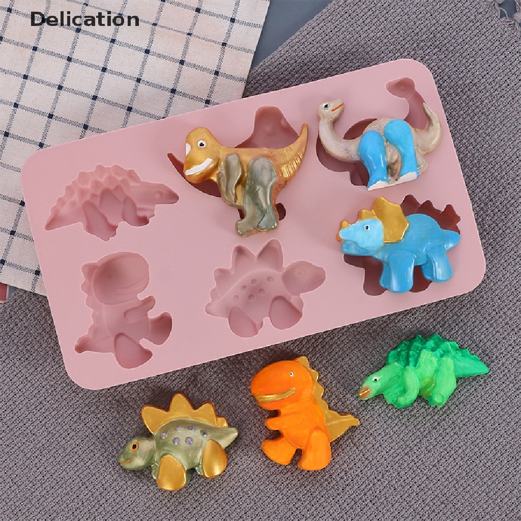 Khuôn làm bánh bằng silicone tạo hình khủng long 3D xinh xắn