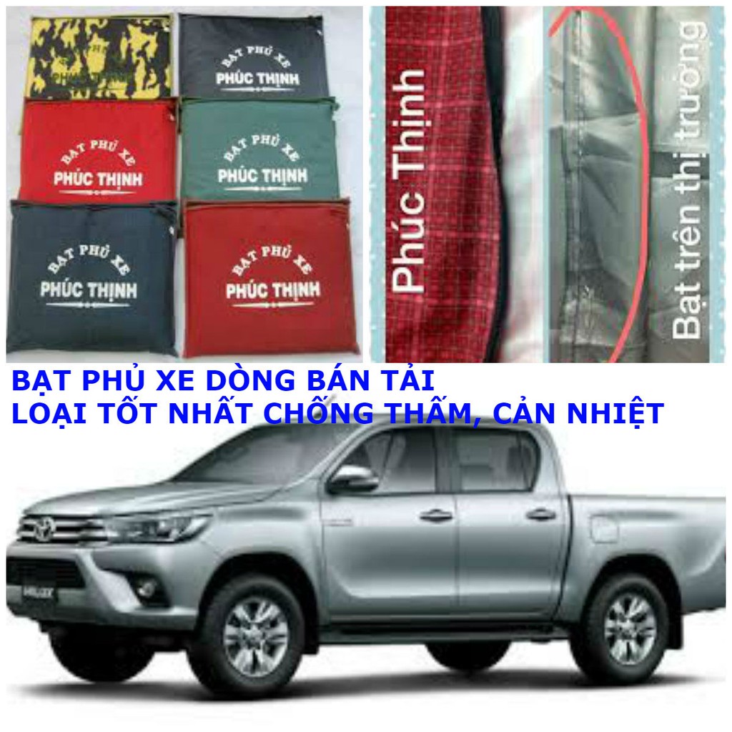 BẠT PHỦ XE *BÁN TẢI* CAO CẤP Sienna , Captival , Everest ,LAND CUISER ,Ford Ranger...