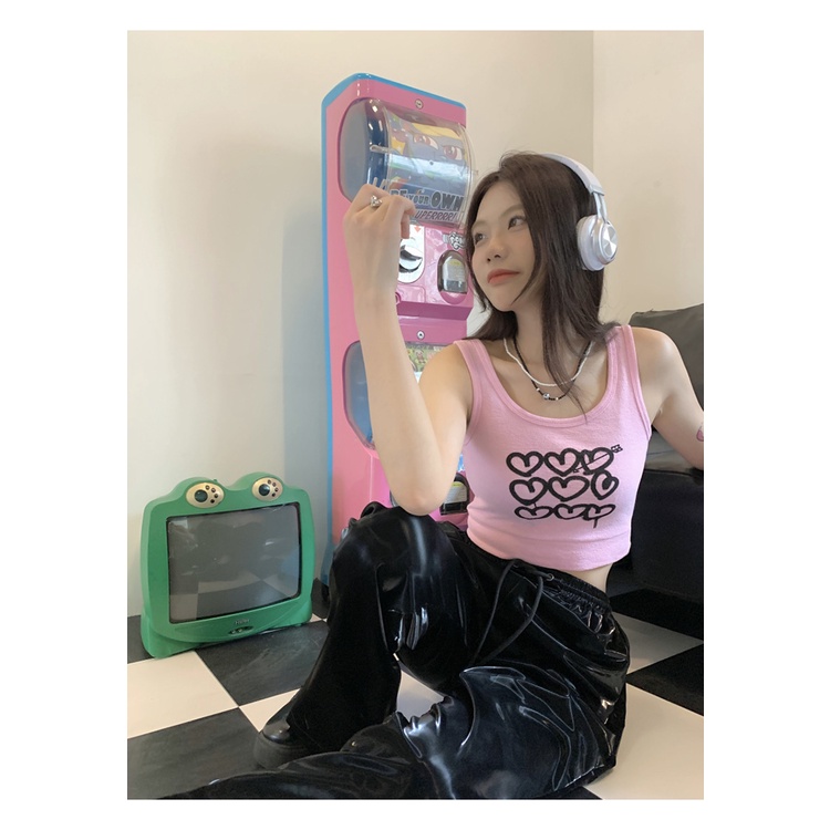 Áo Hai Dây Mỏng Mùa Hè Mẫu Mới Ngọt Ngào Phong Cách bm niche Nóng Bỏng Cho Nữ