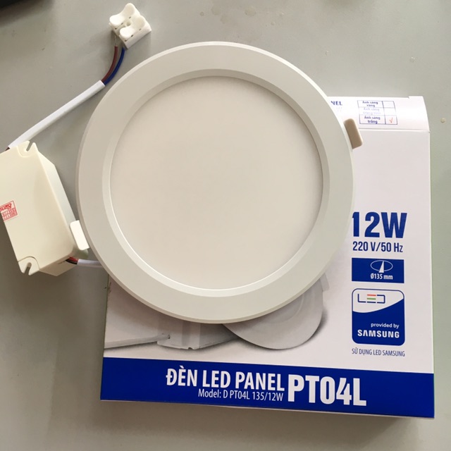 Đèn led âm trần siêu mỏng 12w rạng đông. ( panenl.pt04l)