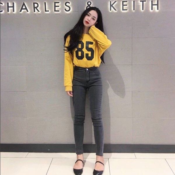 QUẦN JEAN NỮ LƯNG CAO SIÊU TÔN GIÁNG TRƠN - ĐAI TRƠN A311