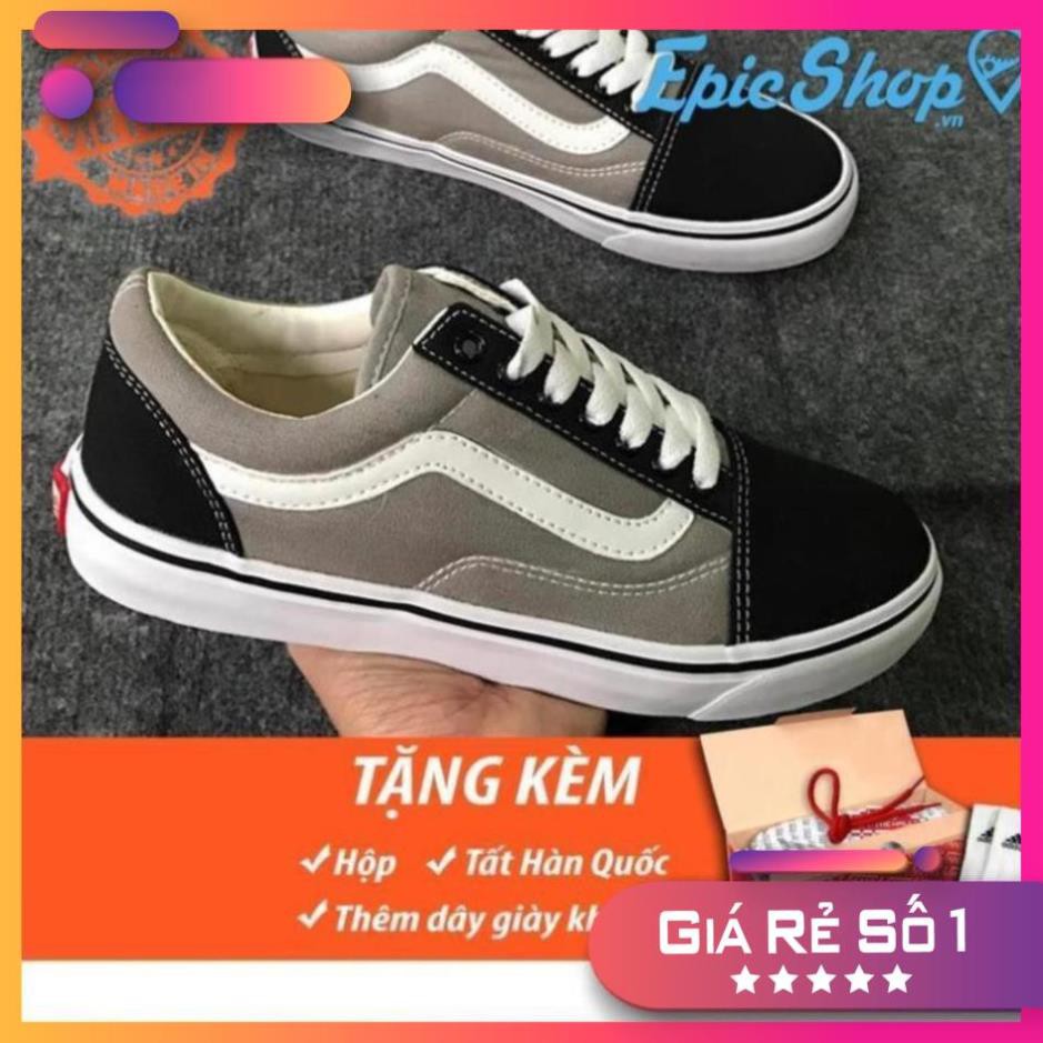 Giày Old Skool đen xám nam nữ giá rẻ Sale 11 -op1 " _ :