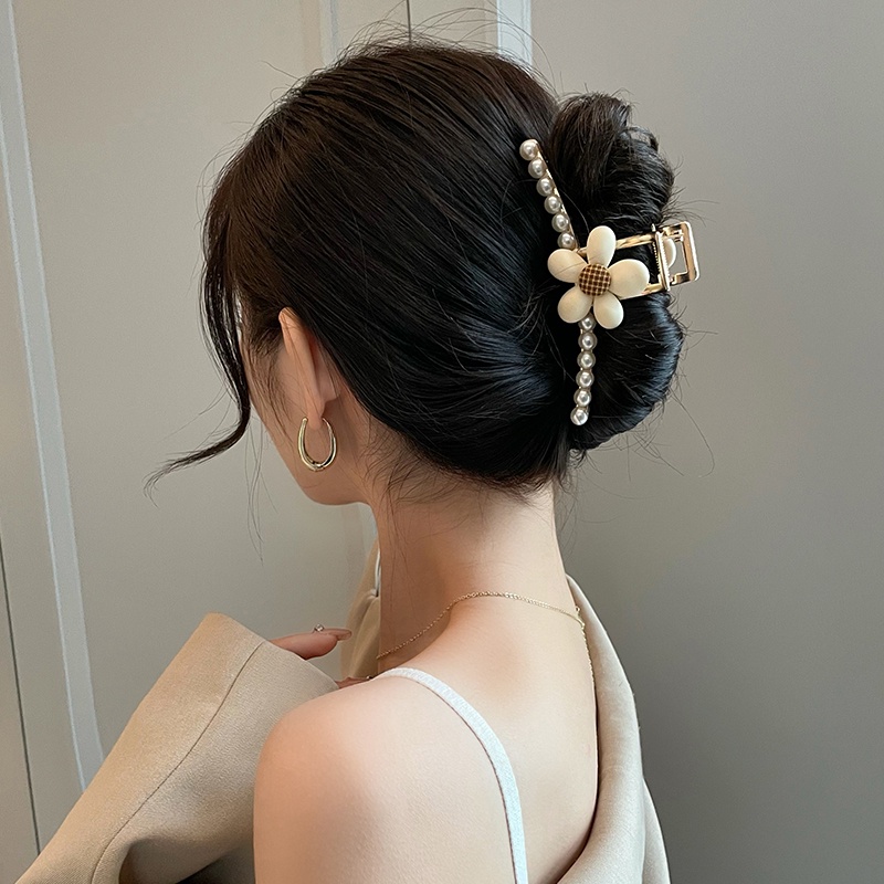 Kẹp Tóc Hình Cá Mập Bằng Kim Loại Cao Cấp Cỡ Lớn Mới