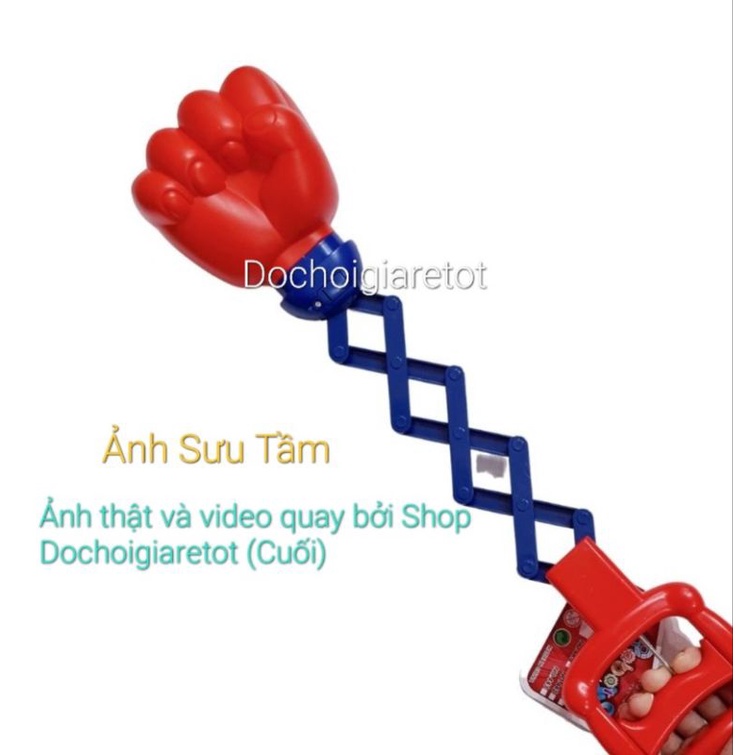 Đồ chơi tay đấm robot lò xo dùng cơ tay bóp