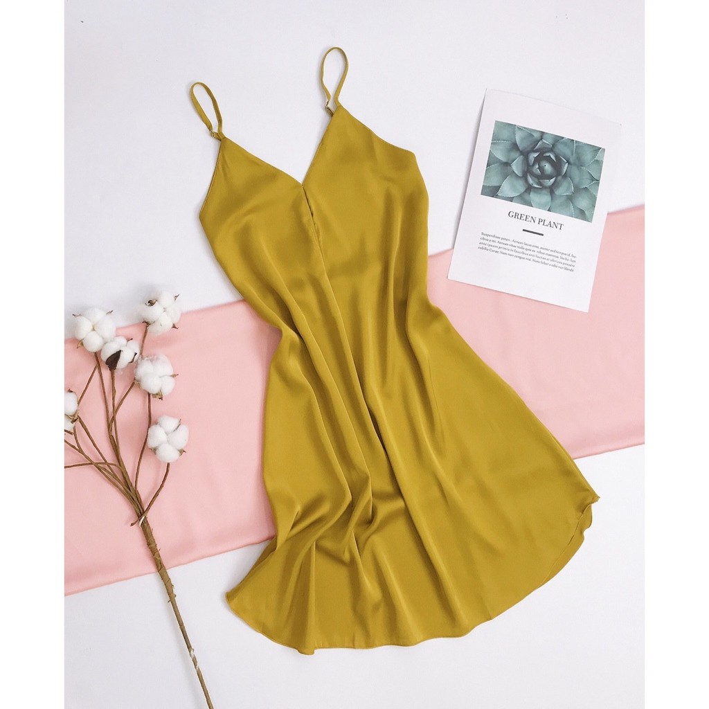 [Giao nhanh 2h] Váy ngủ sexy Vải Satin - Đầm ngủ hai dây quyến rũ - Đầm mặc nhà đẹp - LL697 -Cô chủ nhỏ chuyên sỉ | BigBuy360 - bigbuy360.vn