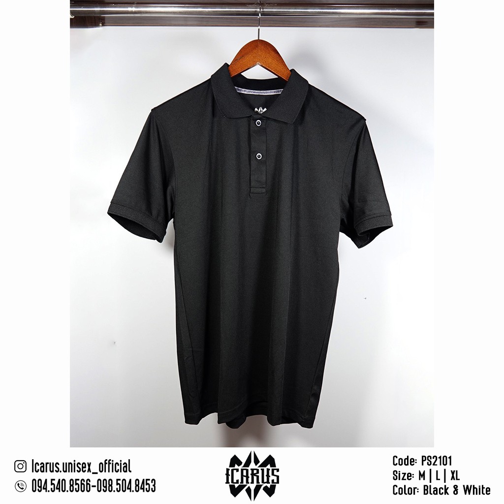 Áo Thun Polo Nam Icarus Unisex Có Cổ Trơn Basic Ảnh Thật | BigBuy360 - bigbuy360.vn