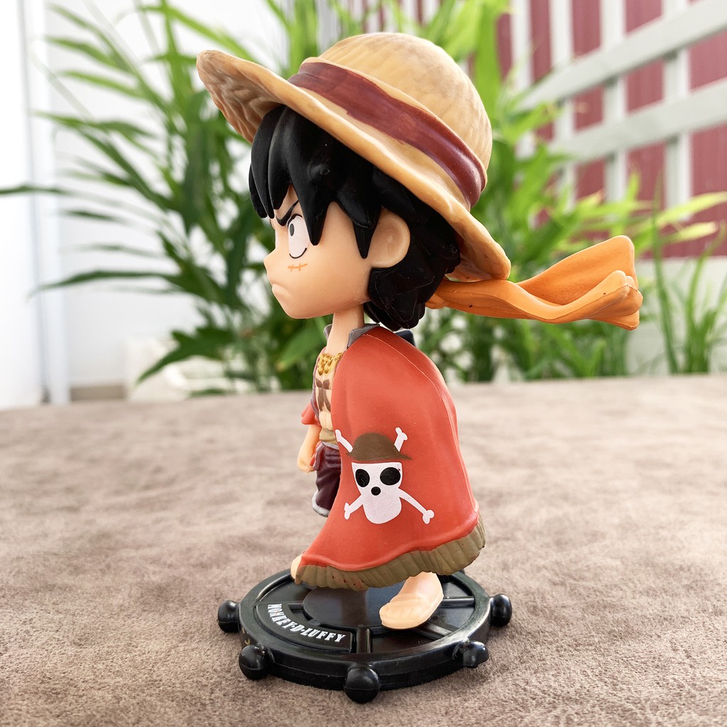 Bộ 3 Mô Hình One Piece Luffy Chibi Dễ Thương