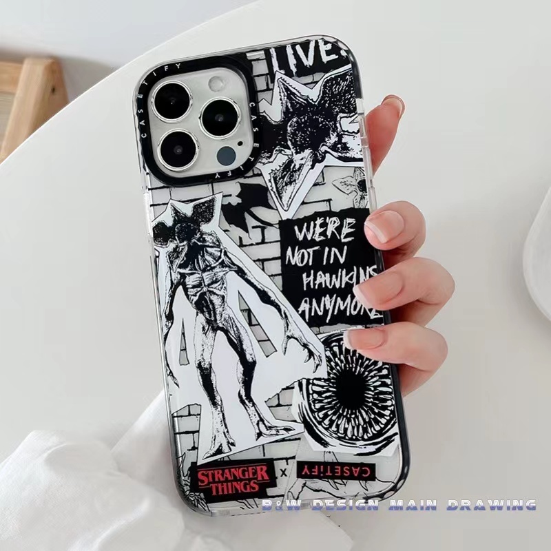 Ốp Điện Thoại Mềm Trong Suốt Chống Sốc In Chữ Stranger Things Cho iPhone 13 12 11 Pro MAX IX XS MAX XR 7 8 Plus