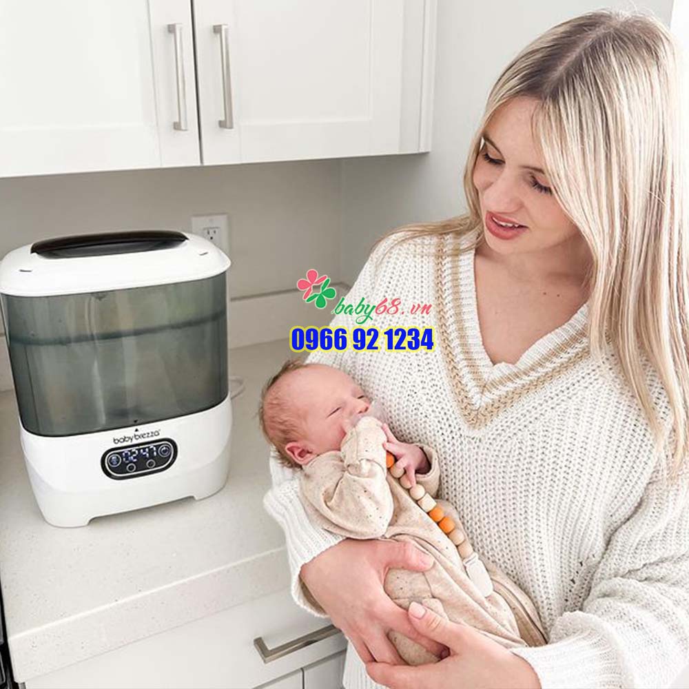 Máy tiệt trùng sấy khô Baby Brezza tiêu diệt 99.99%, BH 12 tháng