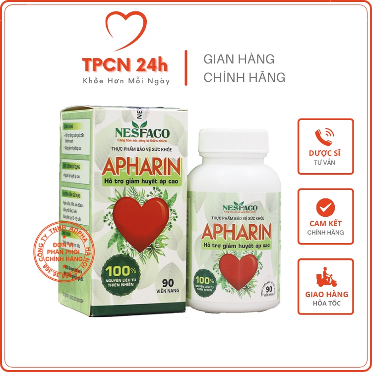 TPBVSK Apharin - Hỗ trợ giảm huyết áp cao