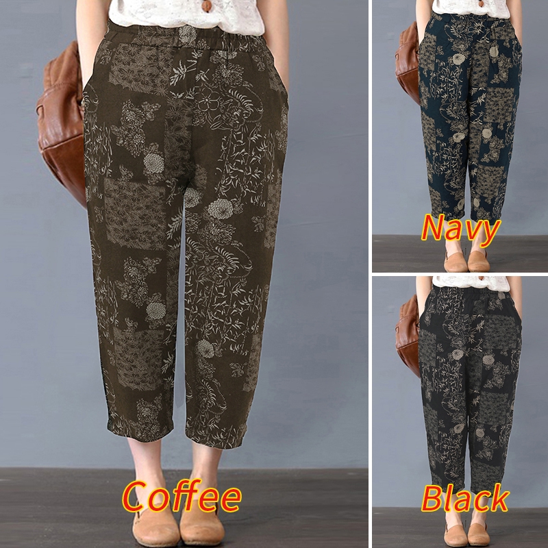 [Mã FAGREEN55 giảm tới 30K đơn 99K] ZANZEA Quần Dài Ống Rộng In Họa Tiết Thời Trang Cho Nữ | BigBuy360 - bigbuy360.vn