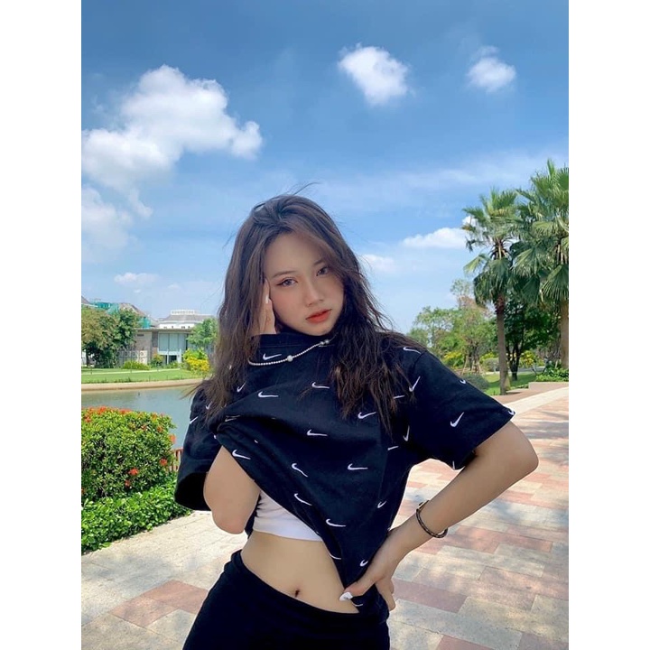 Áo Thun Nike Swoosh Thêu Logo - Vải Chất