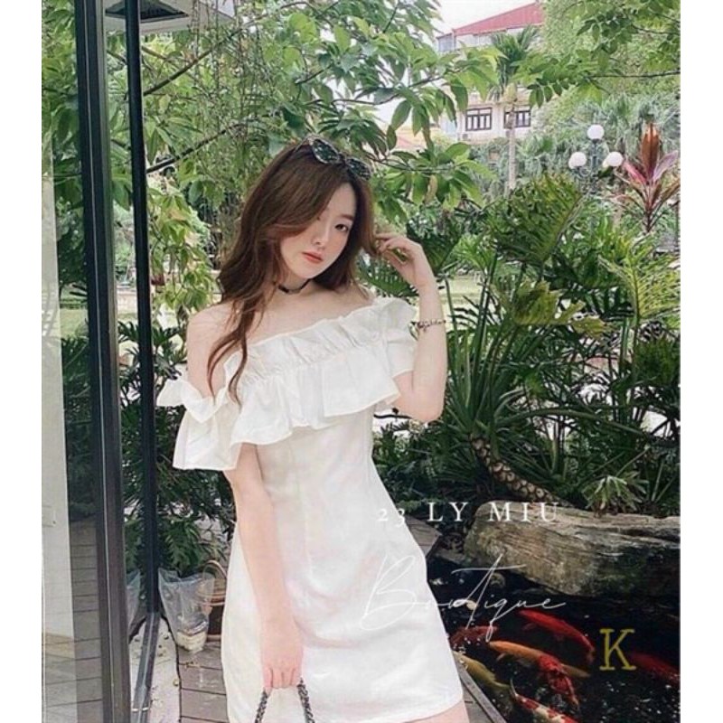 Váy đầm bánh bèo trễ vai bèo HOT TREND⚡⚡GIÁ RẺ⚡⚡👗👗 phù hợp dạo phố, đi chơi picnic