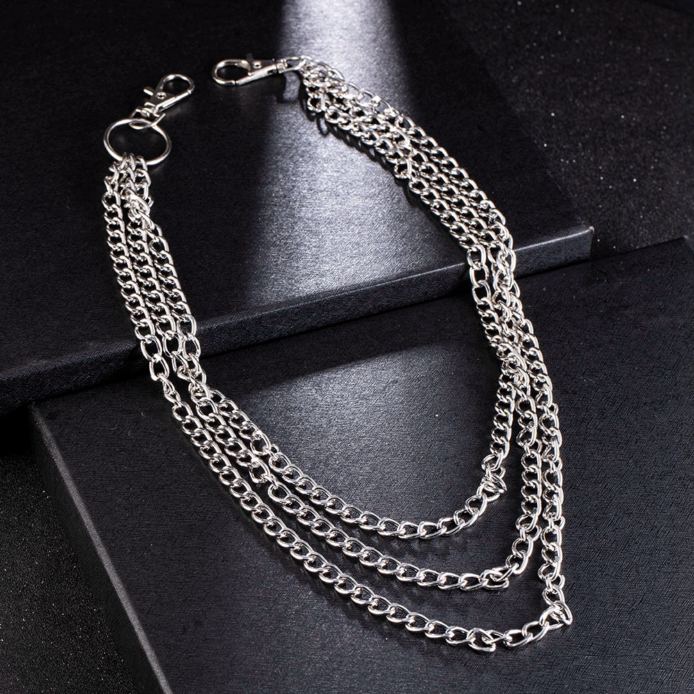 Dây Xích Đeo Thắt Lưng Không Đục Lỗ Phong Cách Punk Cá Tính Thời Trang