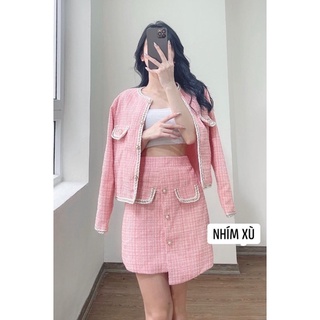 SET DẠ TWEED ĐỦ MÀU HÀNG ĐẸP