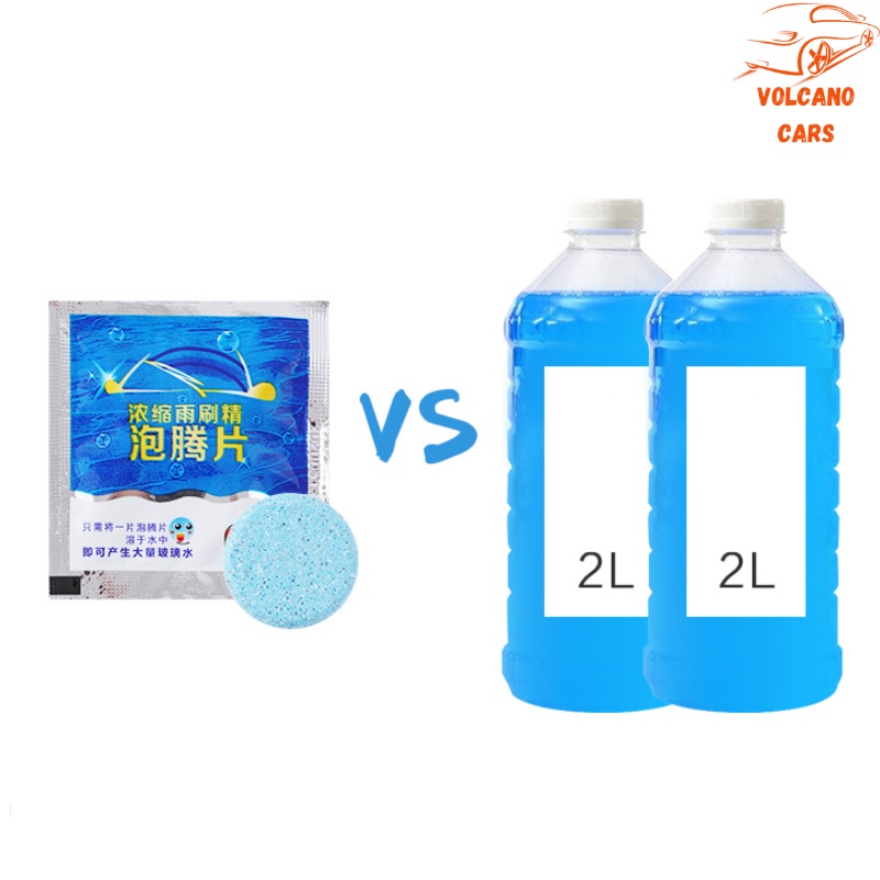 Viên sủi nước rửa kính ô tô tẩy sạch kính, tạo hiệu ứng lá sen trên kính lái dành cho xe hơi nhỏ gọn, tiện lợi