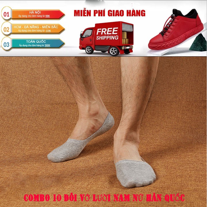 SIÊU RẺ Combo 10 Đôi Tất Nam Hàn Quốc Đẹp NS60011