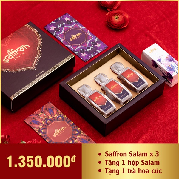 Hộp quà tết 2022 nhụy hoa nghệ tây Saffron Salam [ĐẶC BIỆT]