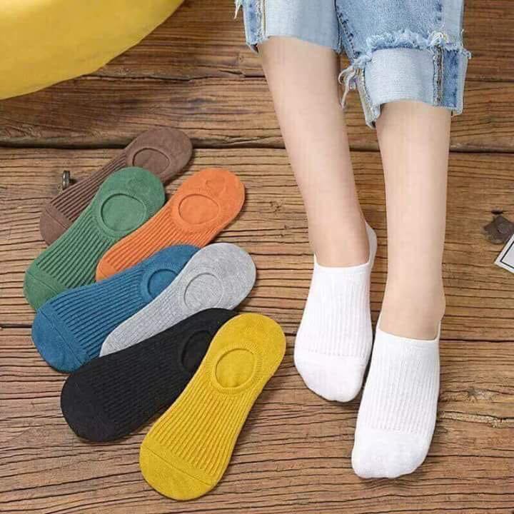 10 đôi tất lười nữ Hàn Quốc- đủ màu