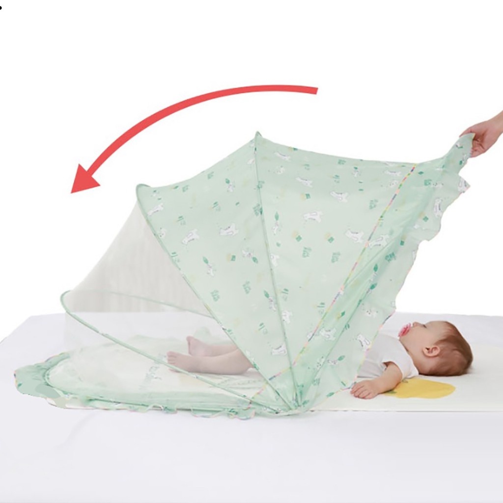 màn chụp cho bé, Màn chụp gấp gọn cho bé sơ sinh gấp gọn mẫu họa tiết cho bé