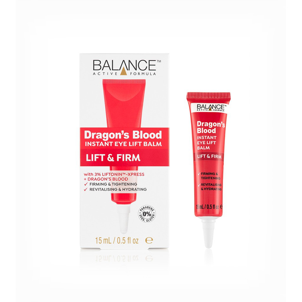 Kem Mắt Căng Da Tinh Chất Cây Máu Rồng Balance Dragon's Blood Instant Eye Lift Balm 15ml