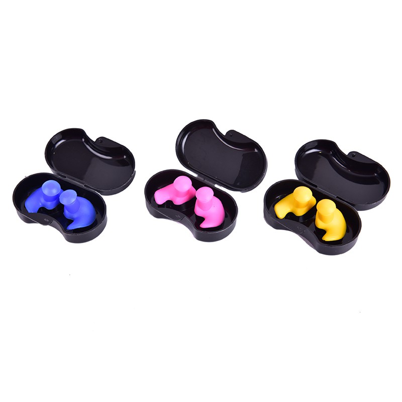 Nút Bịt Tai Bằng Silicone Chống Nước Chống Bụi Dùng Khi Bơi Lội