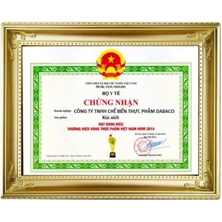 30- 45 cây xúc xích tiệt trùng Heo Dabaco đựng trong hộp 900g