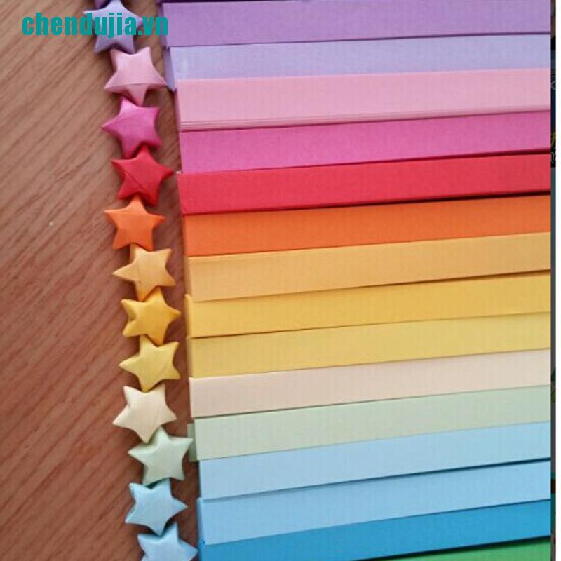 Cuộn Dây Ruy Băng Giấy Xếp Ngôi Sao May Mắn Origami