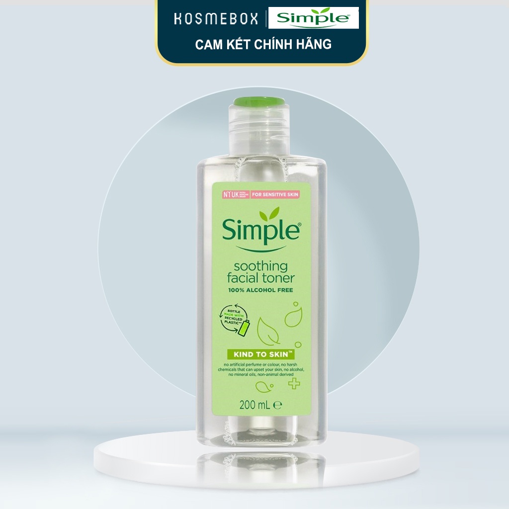 Nước Hoa Hồng Simple Soothing Facial Toner 200ml