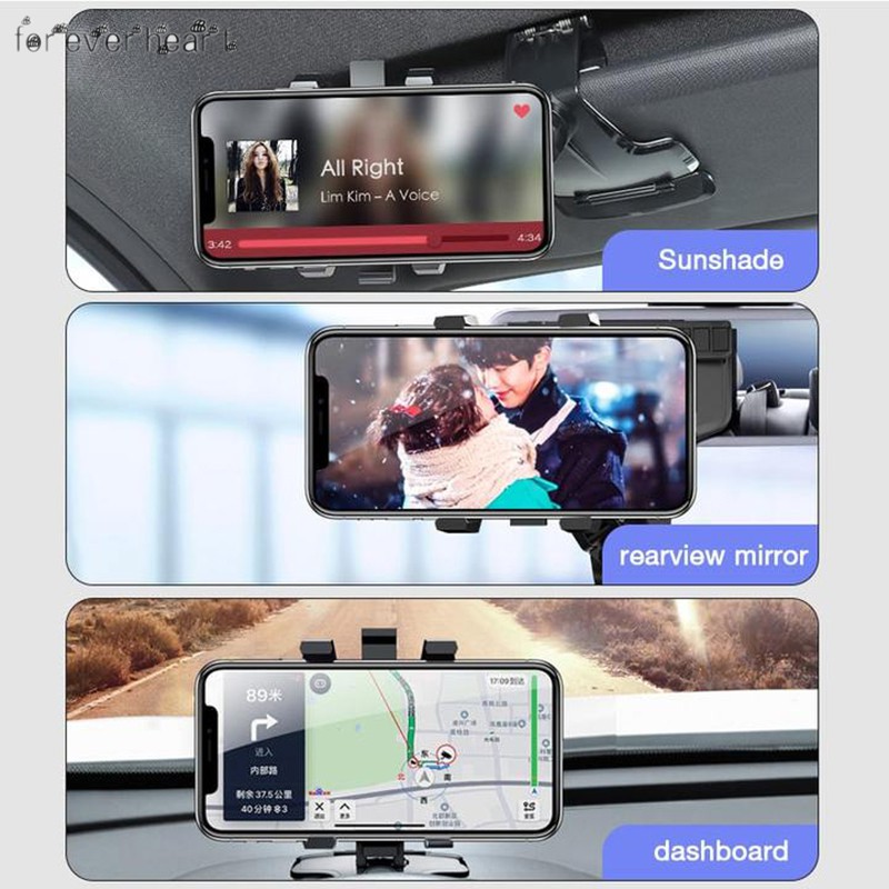 Giá đỡ điện thoại xoay 1200 độ linh hoạt cho xe hơi | BigBuy360 - bigbuy360.vn