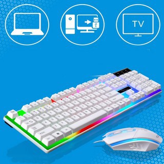 Bàn Phím Gaming Đèn Led 7 Màu, Kèm Chuột  G21, Phím Giả Cơ, Chơi Game, Văn Phòng Cho Máy Tính Laptop