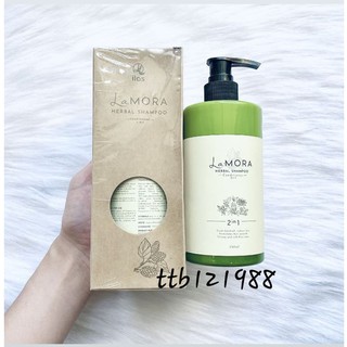 Dầu Gội và Dầu Xả Hữu Cơ 2in1 Lamora 330ml Chết Xuất Rau Củ Thảo Dược - Gel Rửa Mặt Lamora