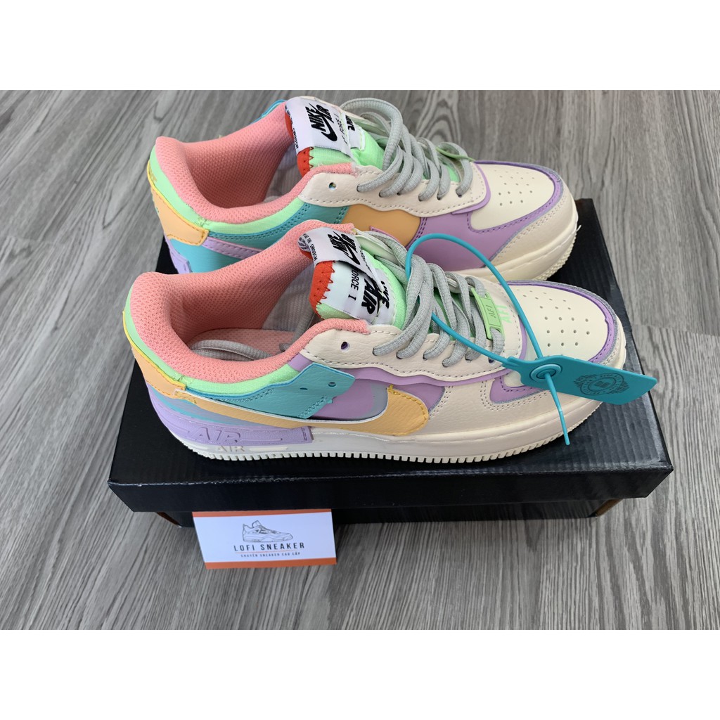 Giày Sneakers AF1 airforce 1 Shadow 7 màu [ẢNH THẬT - FREE SHIP] Giày Thể Thao Nữ Hot Trend Cầu Vồng