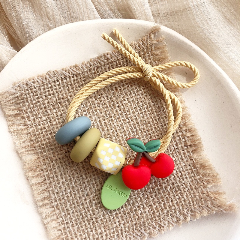 Mới Dây Buộc Tóc Hình Trái Cây Phong Cách Hàn Quốc Xinh Xắn Cho Nữ