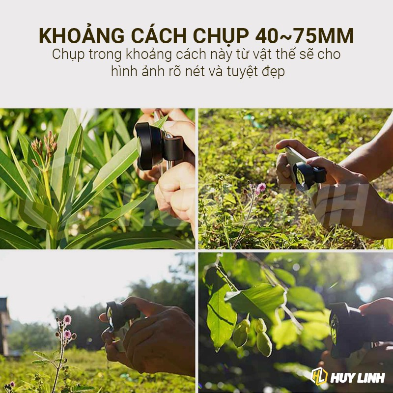 [Mã ELMS4 giảm 7% đơn 500K] Lens Ulanzi super maco 75mm 4K - Ống kính chụp cận cảnh cho điện thoại