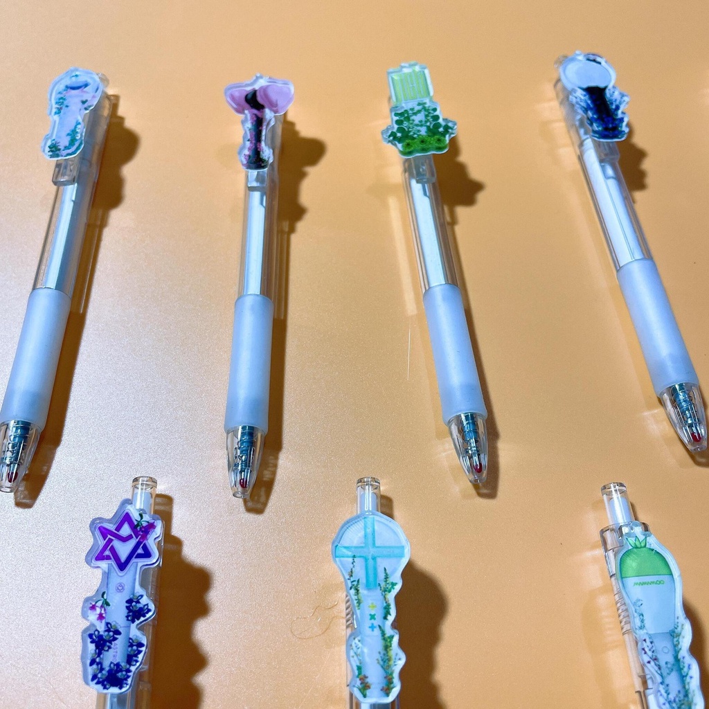 Bút Mực Gel Hình Nhóm Nhạc Kpop BTS Bangtan Boys Blackpink Stray Kids Exo Nct Stray Kids