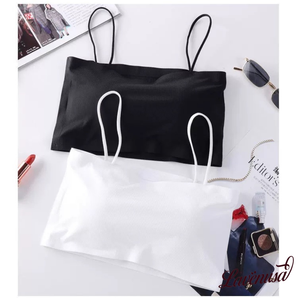 Áo bra nữ đúc su quây 2 dây freesize không gọng đệm mỏng dáng ôm LAVENUSA AL40