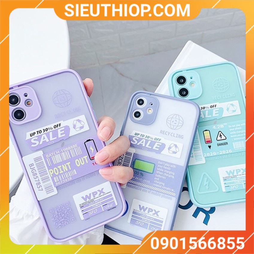 Ốp lưng IPHONE viền nhám Thông số pin 6/6s/6plus/6splus/7/8/7plus/8plus/x/xs/xs max/11/11promax